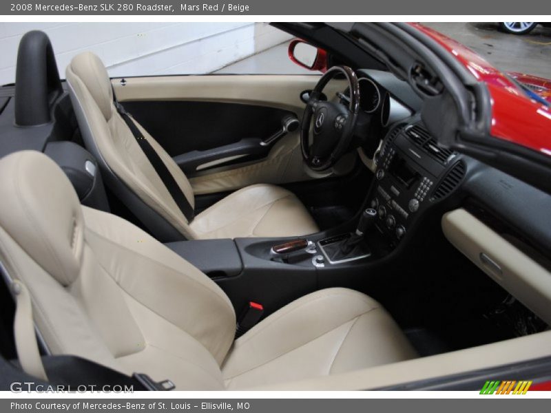 Mars Red / Beige 2008 Mercedes-Benz SLK 280 Roadster