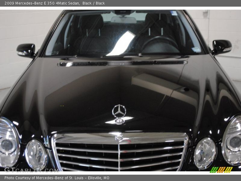 Black / Black 2009 Mercedes-Benz E 350 4Matic Sedan