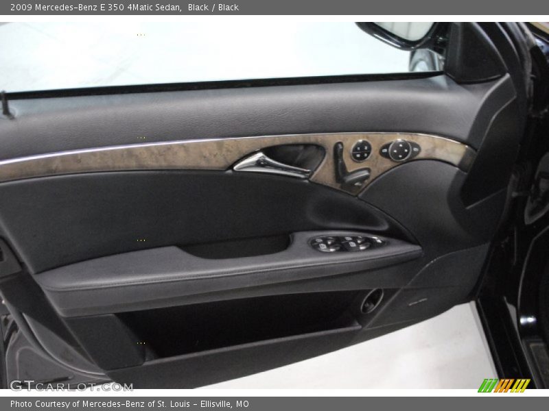 Black / Black 2009 Mercedes-Benz E 350 4Matic Sedan