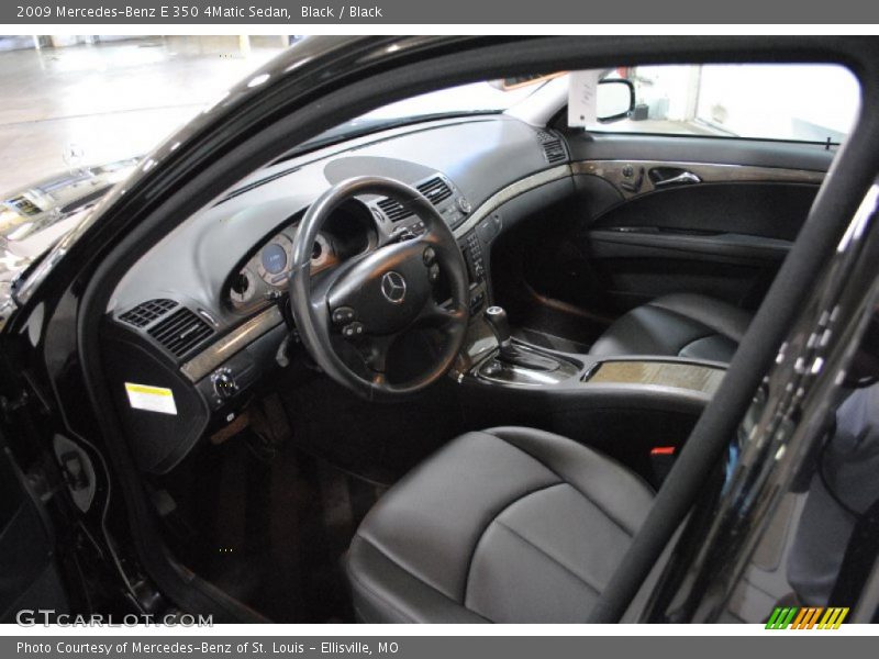 Black / Black 2009 Mercedes-Benz E 350 4Matic Sedan