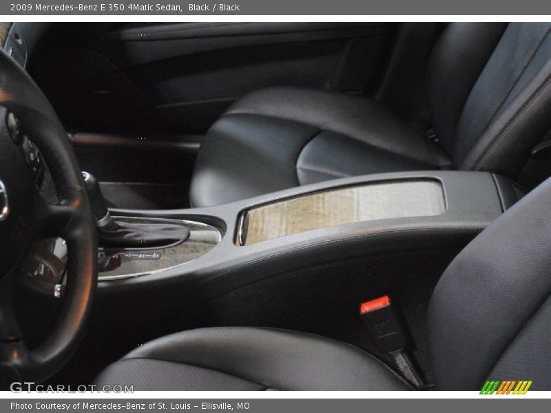 Black / Black 2009 Mercedes-Benz E 350 4Matic Sedan