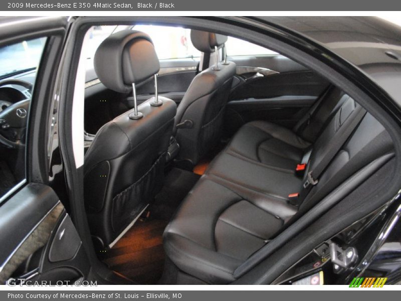 Black / Black 2009 Mercedes-Benz E 350 4Matic Sedan