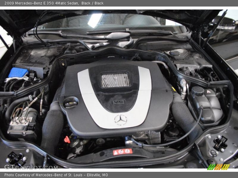 Black / Black 2009 Mercedes-Benz E 350 4Matic Sedan