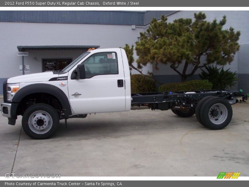 Oxford White / Steel 2012 Ford F550 Super Duty XL Regular Cab Chassis