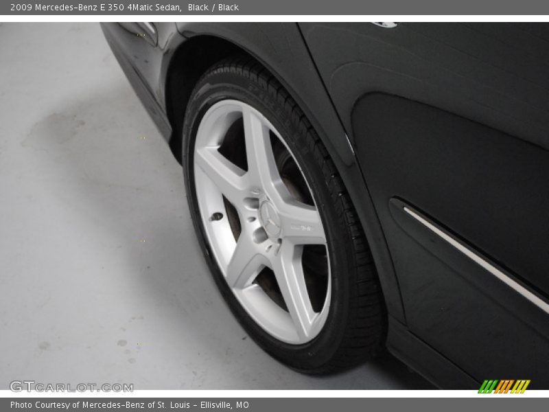 Black / Black 2009 Mercedes-Benz E 350 4Matic Sedan