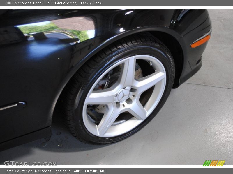 Black / Black 2009 Mercedes-Benz E 350 4Matic Sedan