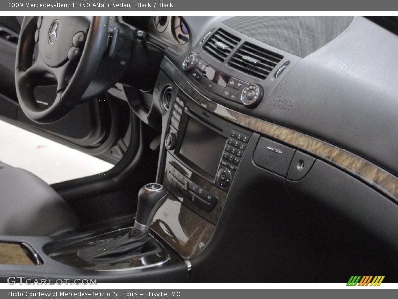 Black / Black 2009 Mercedes-Benz E 350 4Matic Sedan