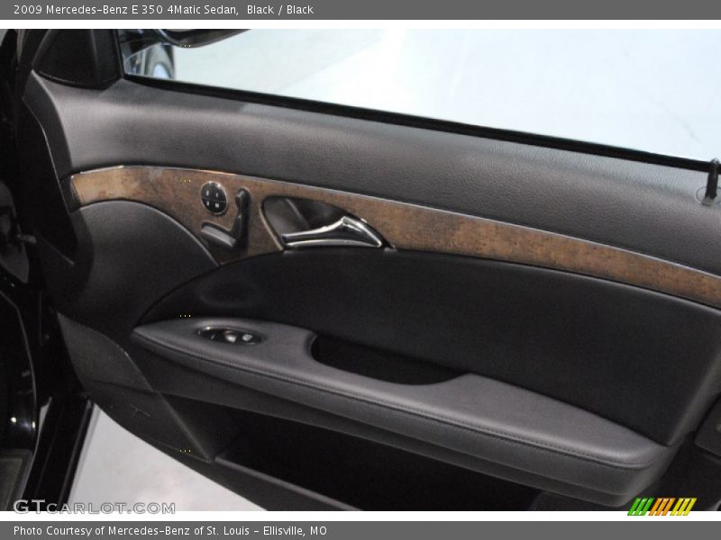 Black / Black 2009 Mercedes-Benz E 350 4Matic Sedan