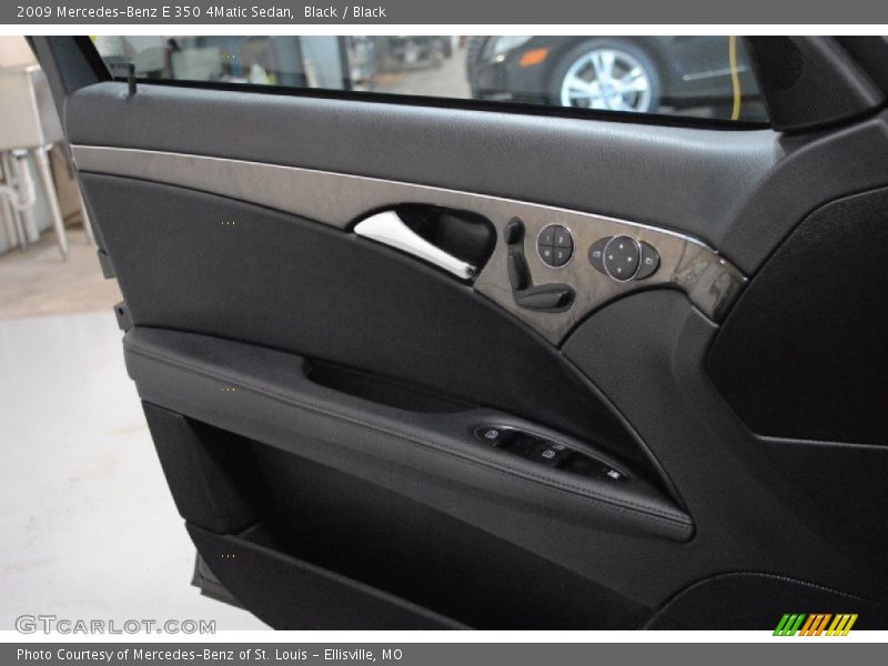 Black / Black 2009 Mercedes-Benz E 350 4Matic Sedan