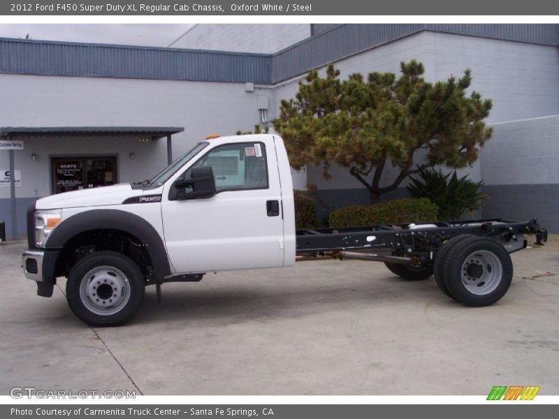  2012 F450 Super Duty XL Regular Cab Chassis Oxford White
