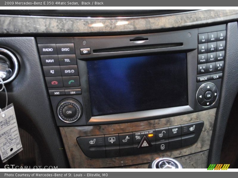 Black / Black 2009 Mercedes-Benz E 350 4Matic Sedan