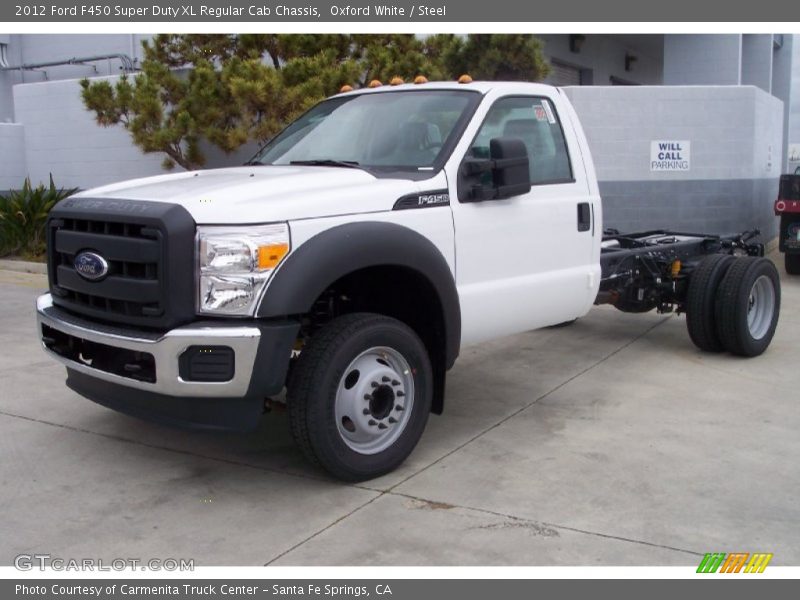 Front 3/4 View of 2012 F450 Super Duty XL Regular Cab Chassis
