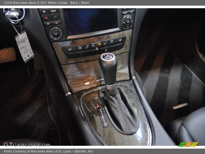 Black / Black 2009 Mercedes-Benz E 350 4Matic Sedan