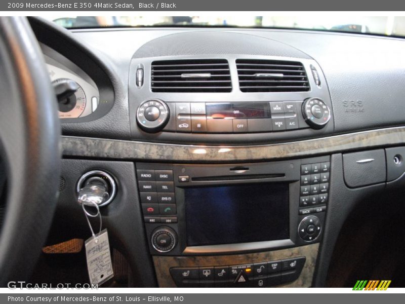Black / Black 2009 Mercedes-Benz E 350 4Matic Sedan