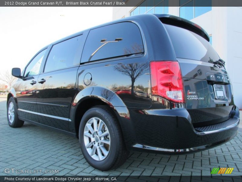 Brilliant Black Crystal Pearl / Black 2012 Dodge Grand Caravan R/T