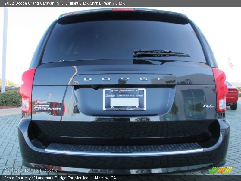 Brilliant Black Crystal Pearl / Black 2012 Dodge Grand Caravan R/T