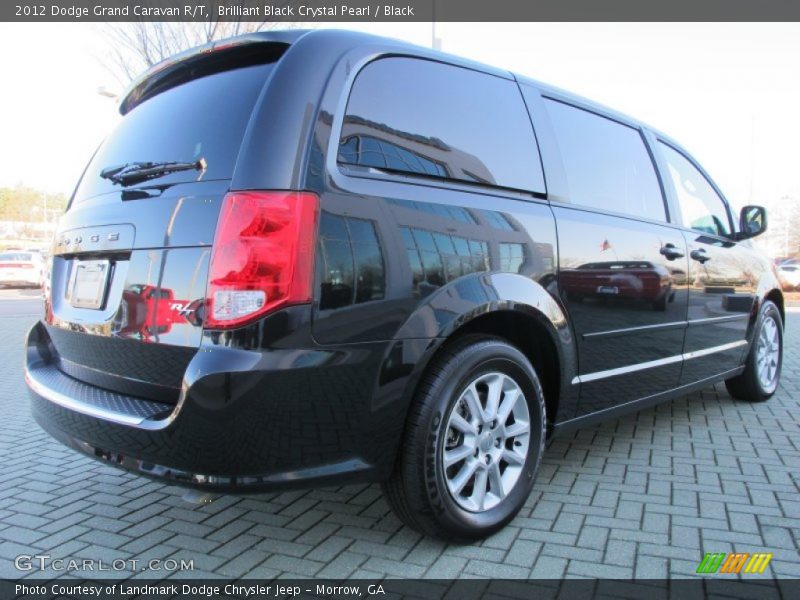 Brilliant Black Crystal Pearl / Black 2012 Dodge Grand Caravan R/T