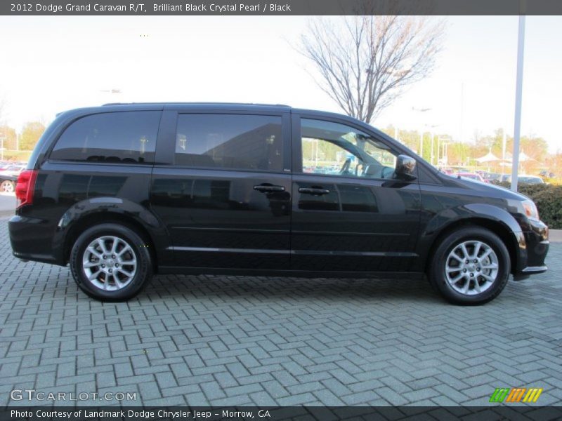 Brilliant Black Crystal Pearl / Black 2012 Dodge Grand Caravan R/T