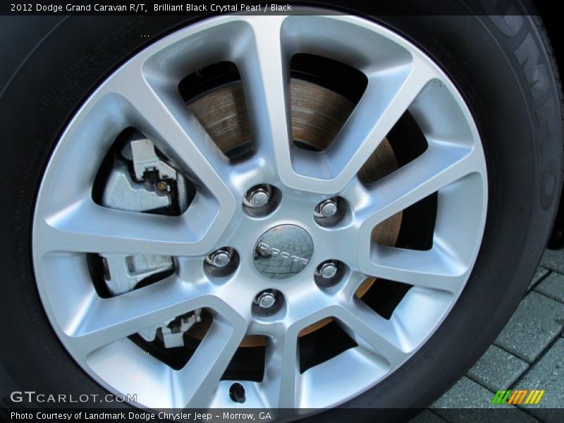 Brilliant Black Crystal Pearl / Black 2012 Dodge Grand Caravan R/T