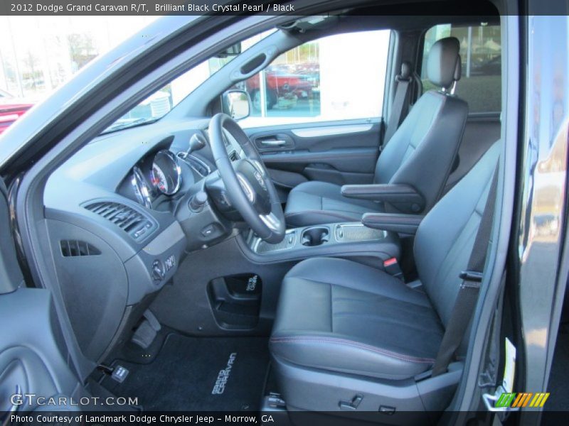 Brilliant Black Crystal Pearl / Black 2012 Dodge Grand Caravan R/T