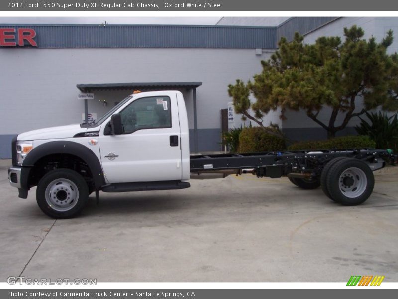 Oxford White / Steel 2012 Ford F550 Super Duty XL Regular Cab Chassis