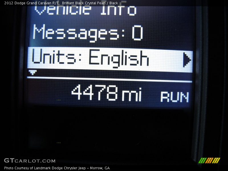 Brilliant Black Crystal Pearl / Black 2012 Dodge Grand Caravan R/T