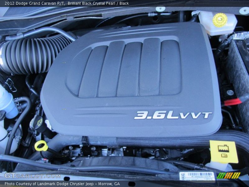 Brilliant Black Crystal Pearl / Black 2012 Dodge Grand Caravan R/T