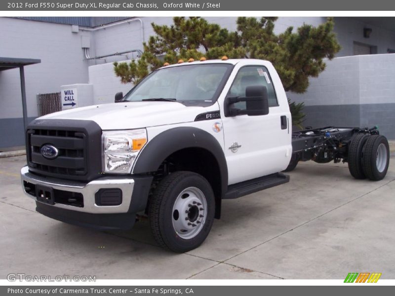 Oxford White / Steel 2012 Ford F550 Super Duty XL Regular Cab Chassis