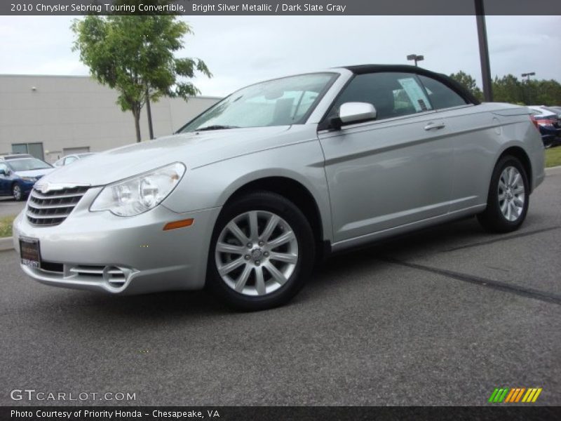 Bright Silver Metallic / Dark Slate Gray 2010 Chrysler Sebring Touring Convertible