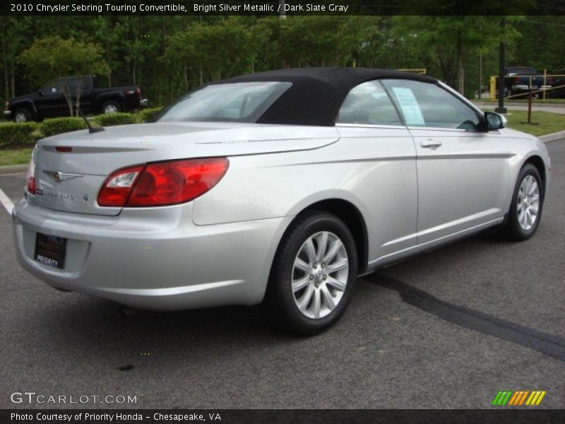 Bright Silver Metallic / Dark Slate Gray 2010 Chrysler Sebring Touring Convertible