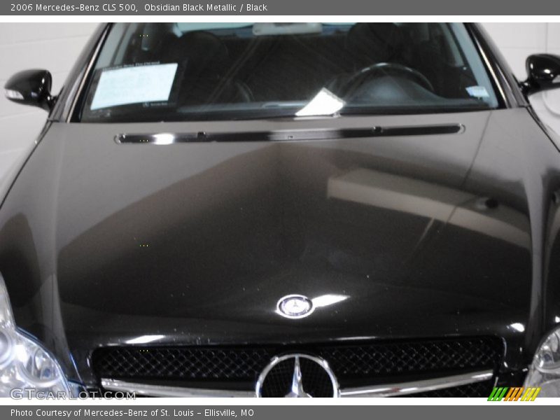 Obsidian Black Metallic / Black 2006 Mercedes-Benz CLS 500