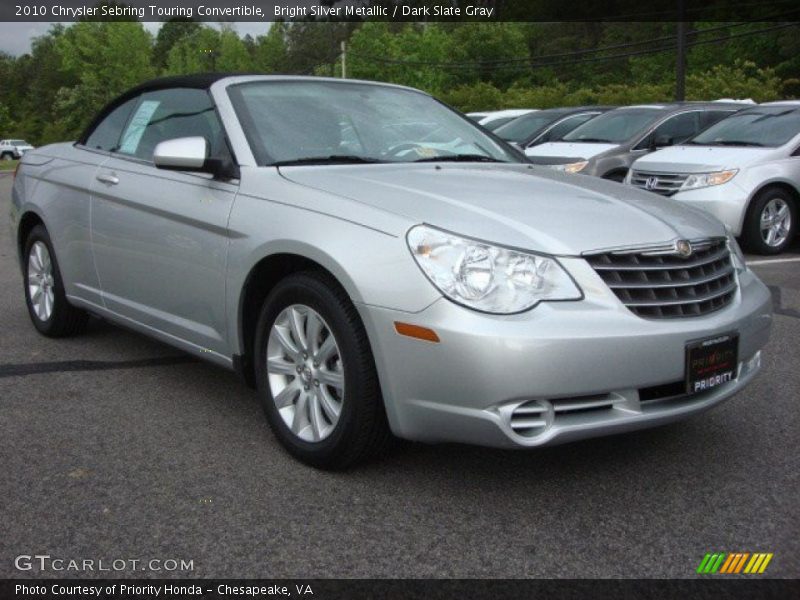 Bright Silver Metallic / Dark Slate Gray 2010 Chrysler Sebring Touring Convertible