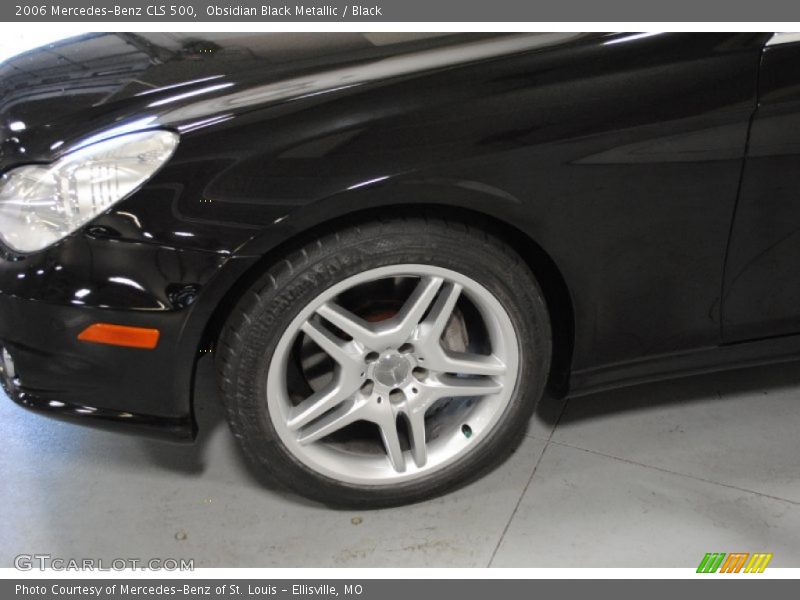 Obsidian Black Metallic / Black 2006 Mercedes-Benz CLS 500