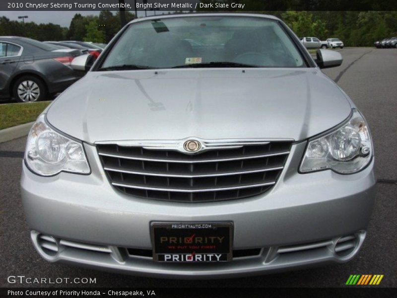 Bright Silver Metallic / Dark Slate Gray 2010 Chrysler Sebring Touring Convertible