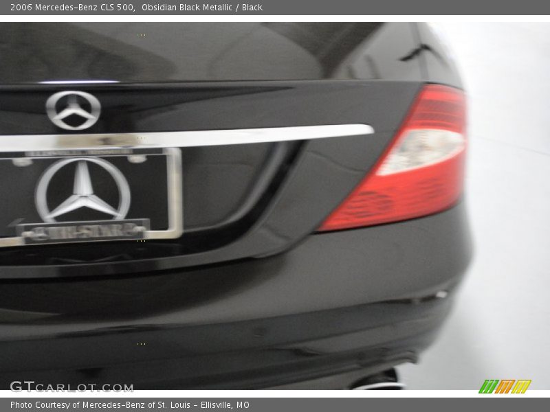 Obsidian Black Metallic / Black 2006 Mercedes-Benz CLS 500