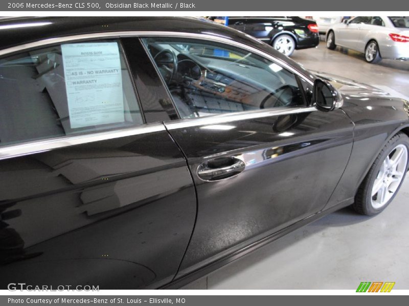 Obsidian Black Metallic / Black 2006 Mercedes-Benz CLS 500