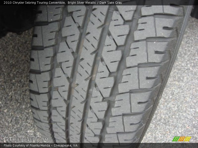 Bright Silver Metallic / Dark Slate Gray 2010 Chrysler Sebring Touring Convertible