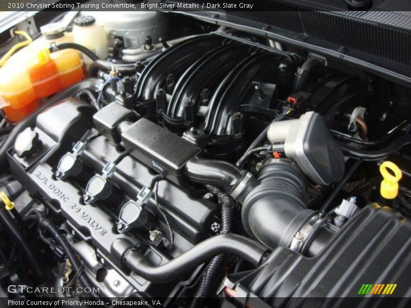 Bright Silver Metallic / Dark Slate Gray 2010 Chrysler Sebring Touring Convertible