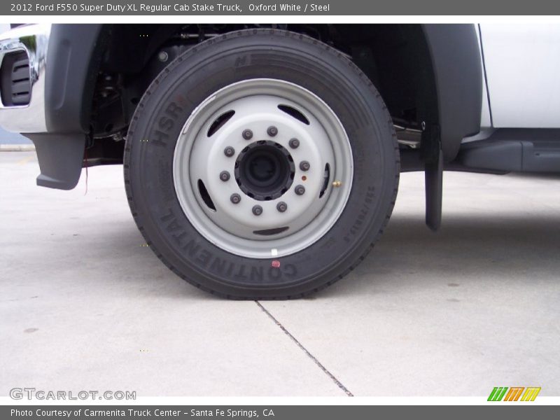 Oxford White / Steel 2012 Ford F550 Super Duty XL Regular Cab Stake Truck
