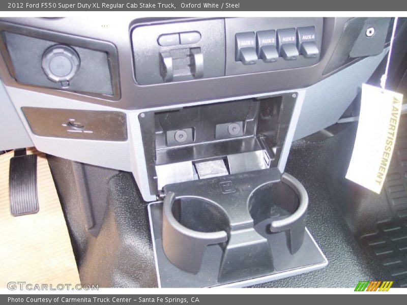 Oxford White / Steel 2012 Ford F550 Super Duty XL Regular Cab Stake Truck