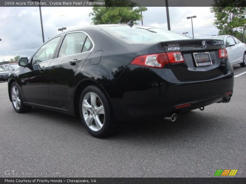 Crystal Black Pearl / Parchment 2009 Acura TSX Sedan