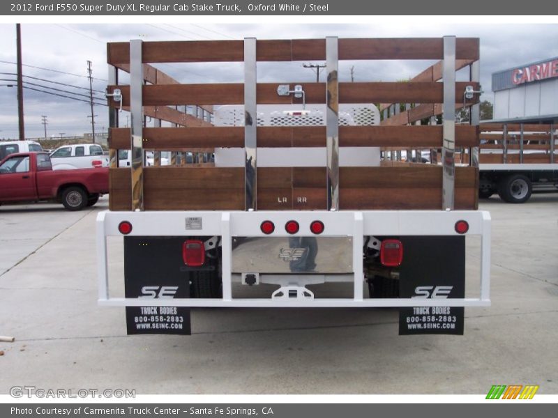 Oxford White / Steel 2012 Ford F550 Super Duty XL Regular Cab Stake Truck