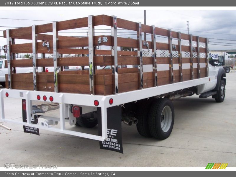 Oxford White / Steel 2012 Ford F550 Super Duty XL Regular Cab Stake Truck