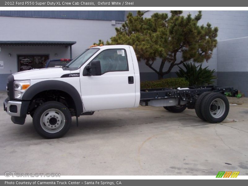 Oxford White / Steel 2012 Ford F550 Super Duty XL Crew Cab Chassis