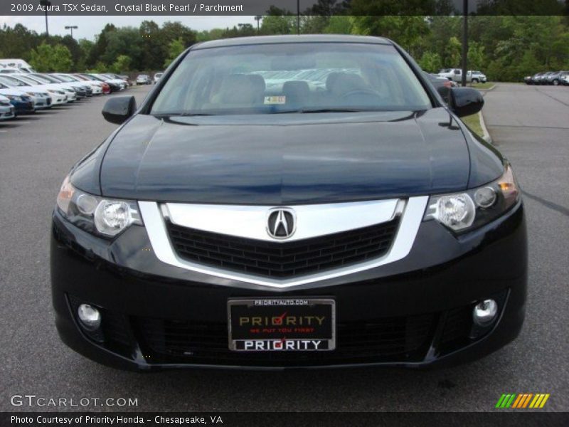 Crystal Black Pearl / Parchment 2009 Acura TSX Sedan