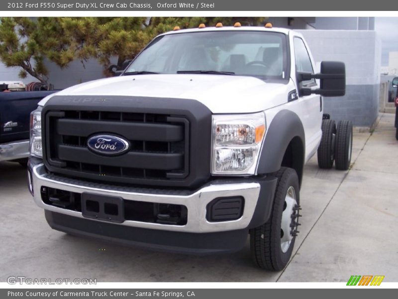 Oxford White / Steel 2012 Ford F550 Super Duty XL Crew Cab Chassis