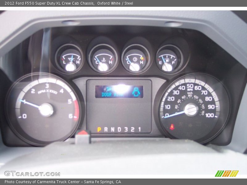 Oxford White / Steel 2012 Ford F550 Super Duty XL Crew Cab Chassis