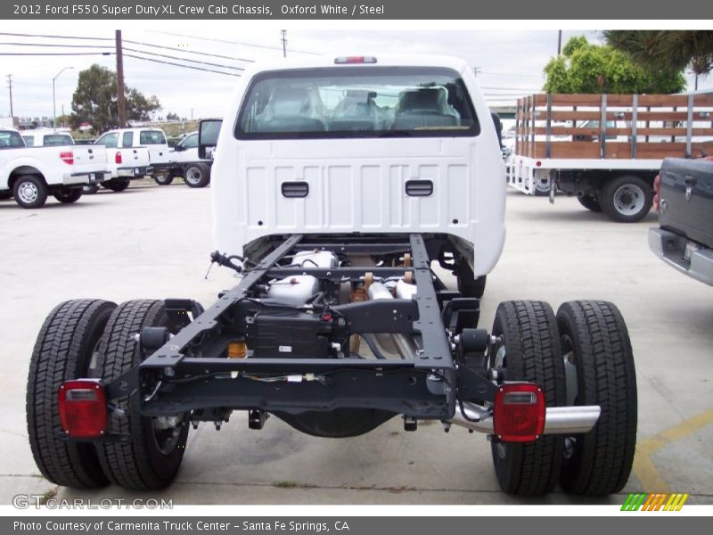 Oxford White / Steel 2012 Ford F550 Super Duty XL Crew Cab Chassis