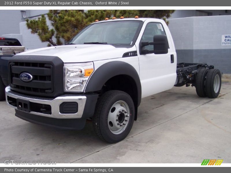 Front 3/4 View of 2012 F550 Super Duty XL Regular Cab Chassis