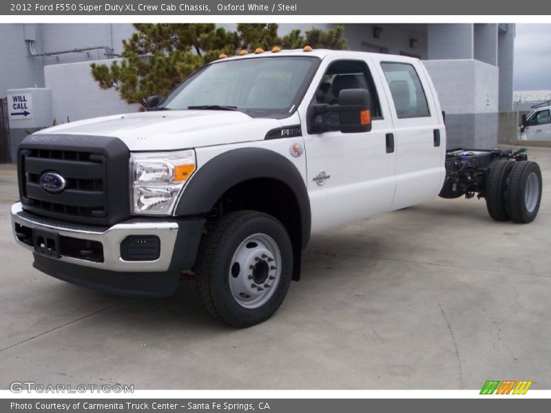 Front 3/4 View of 2012 F550 Super Duty XL Crew Cab Chassis